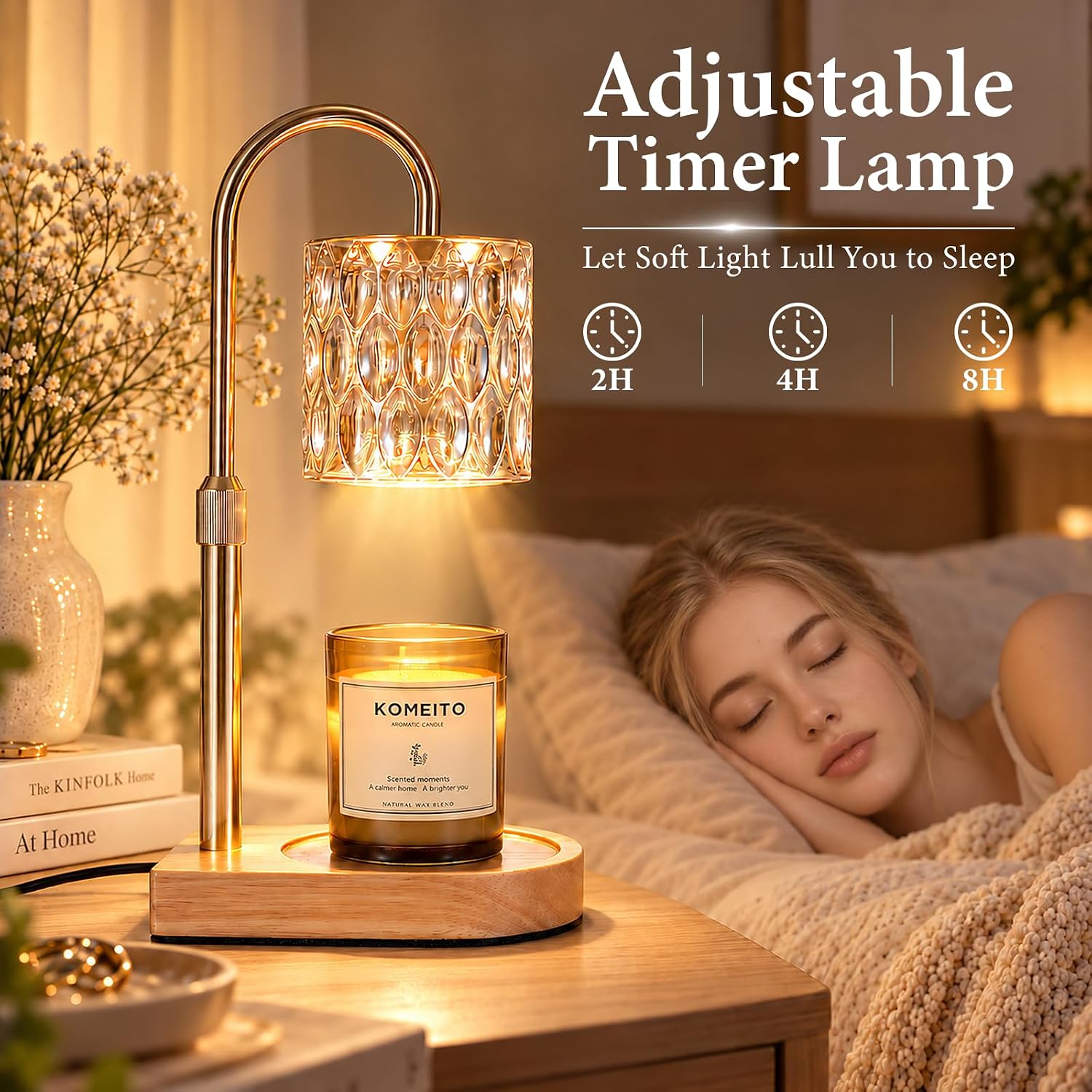 Adewalk Gold Crystal-Cut Candle Warmer Lamp — photo 2 of 16