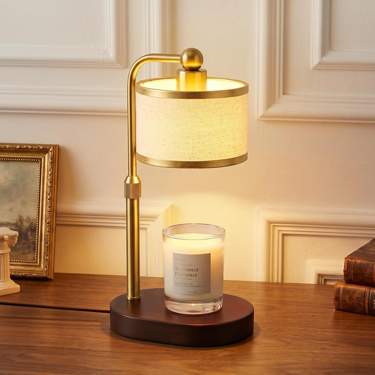 Bingyouth Candle Warmer Lamp, candle warmer lamp with a lampshade