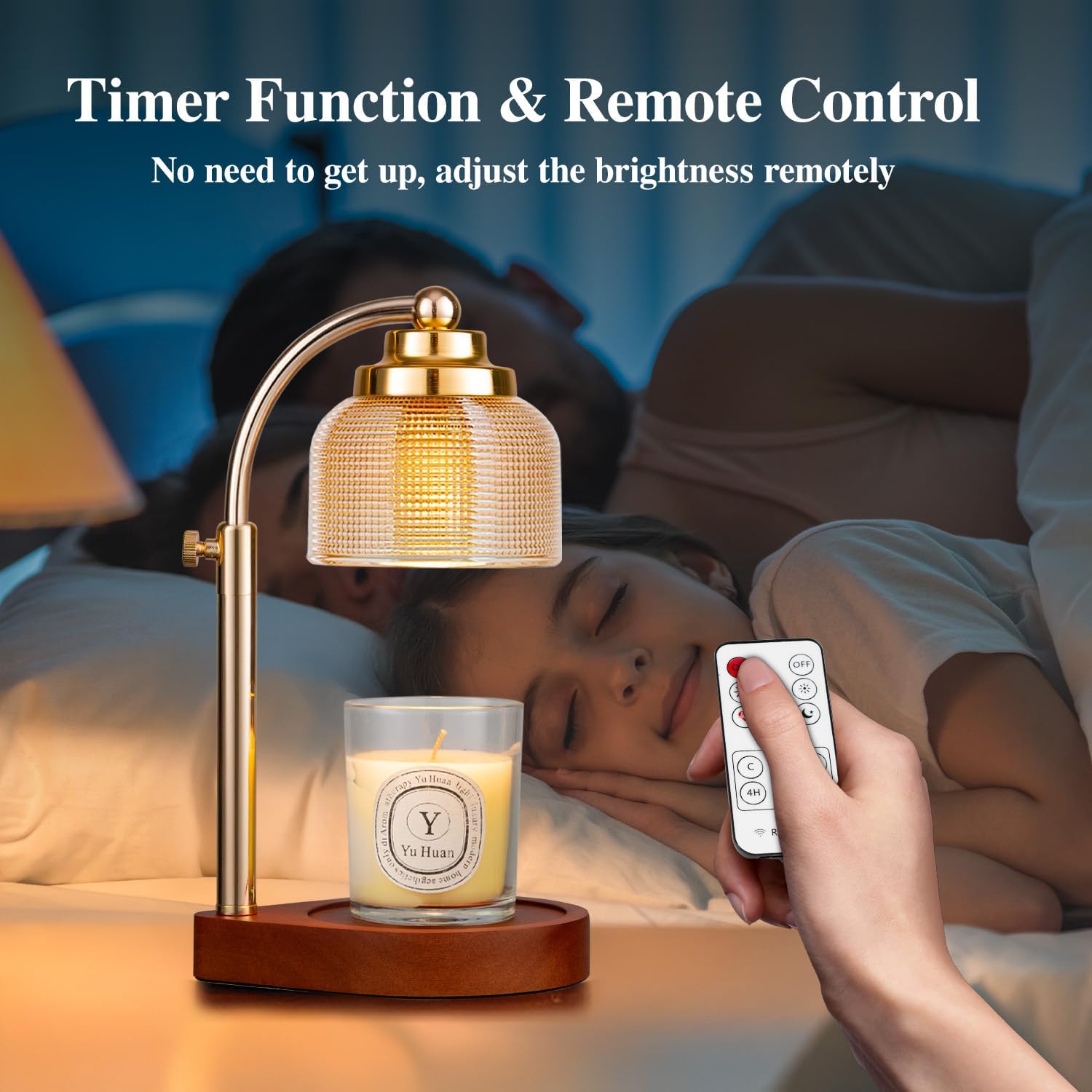 Fenxyo Gold Glass Candle Warmer Lamp — photo 4 of 14