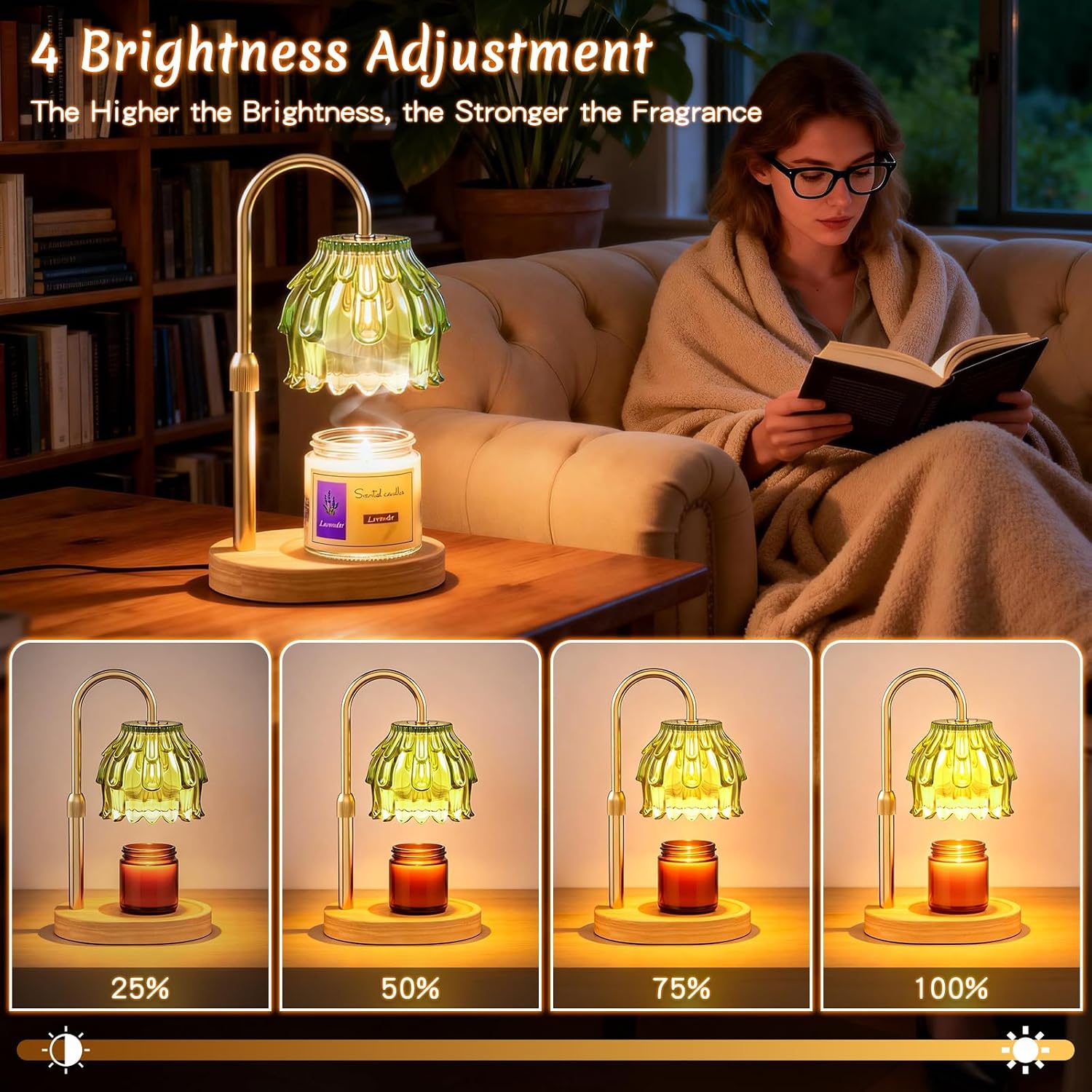 FunGeneTEC Green Flower Candle Warmer Lamp — photo 2 of 16
