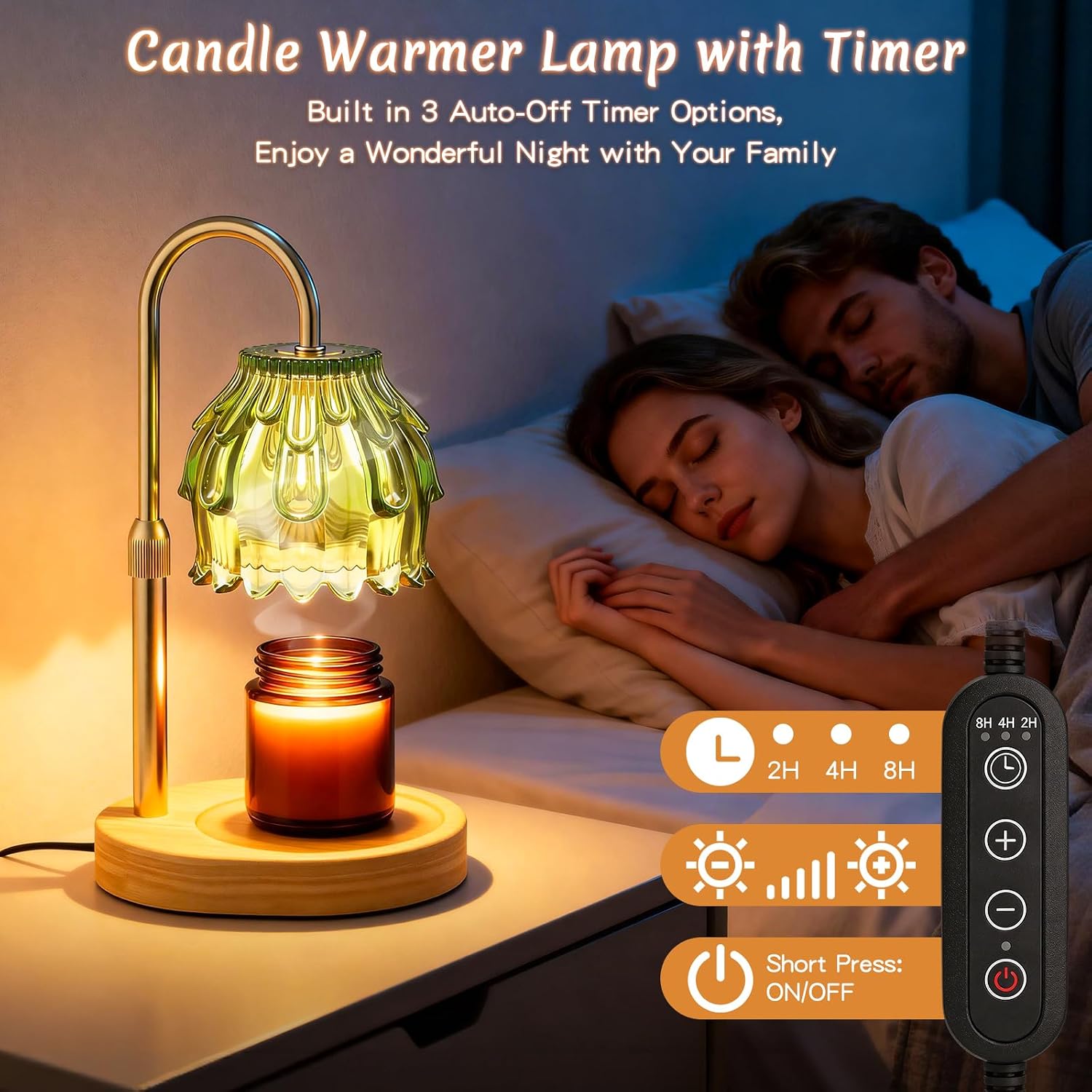 FunGeneTEC Green Flower Candle Warmer Lamp — photo 3 of 16