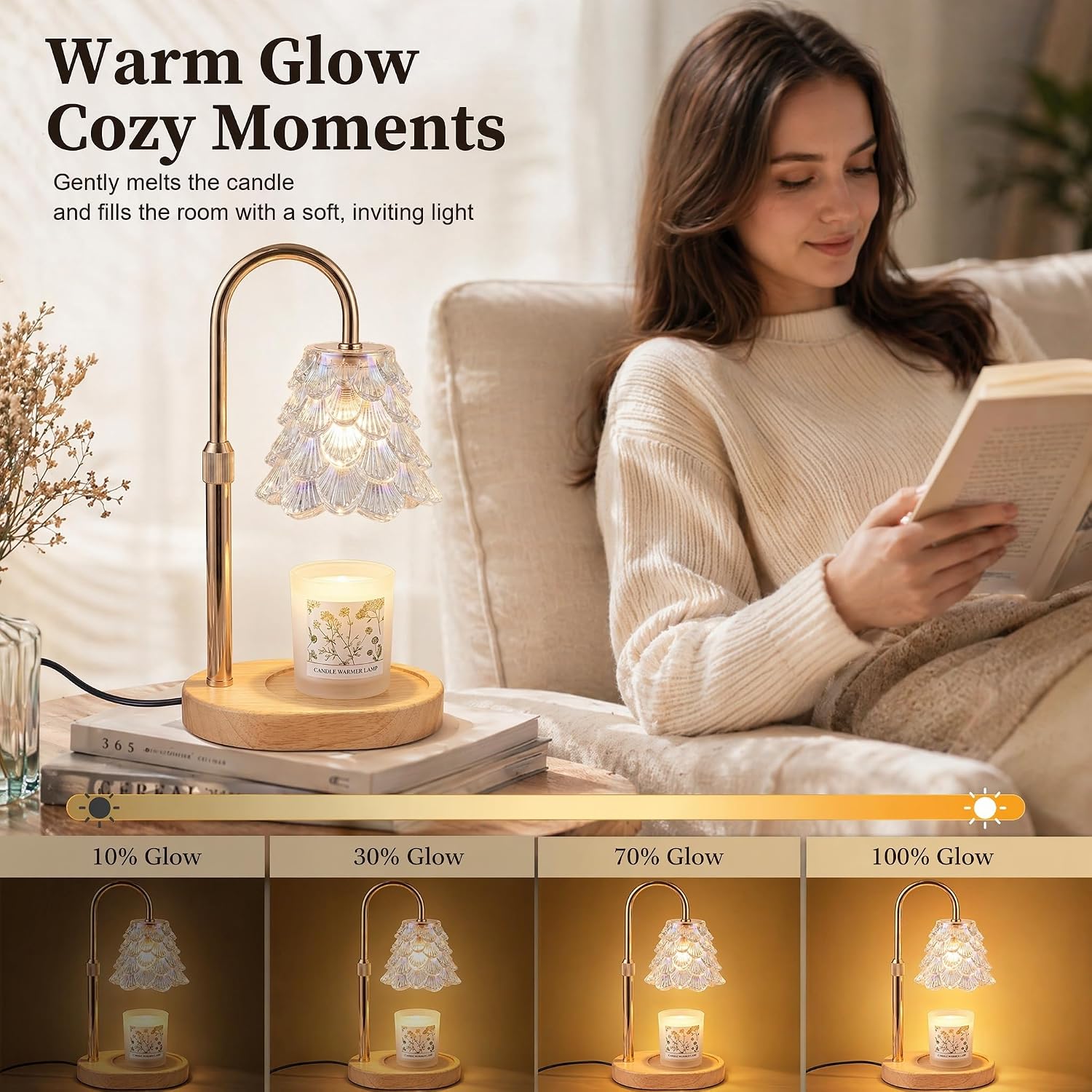 KATBUU Iridescent Glass Candle Warmer Lamp — photo 2 of 20