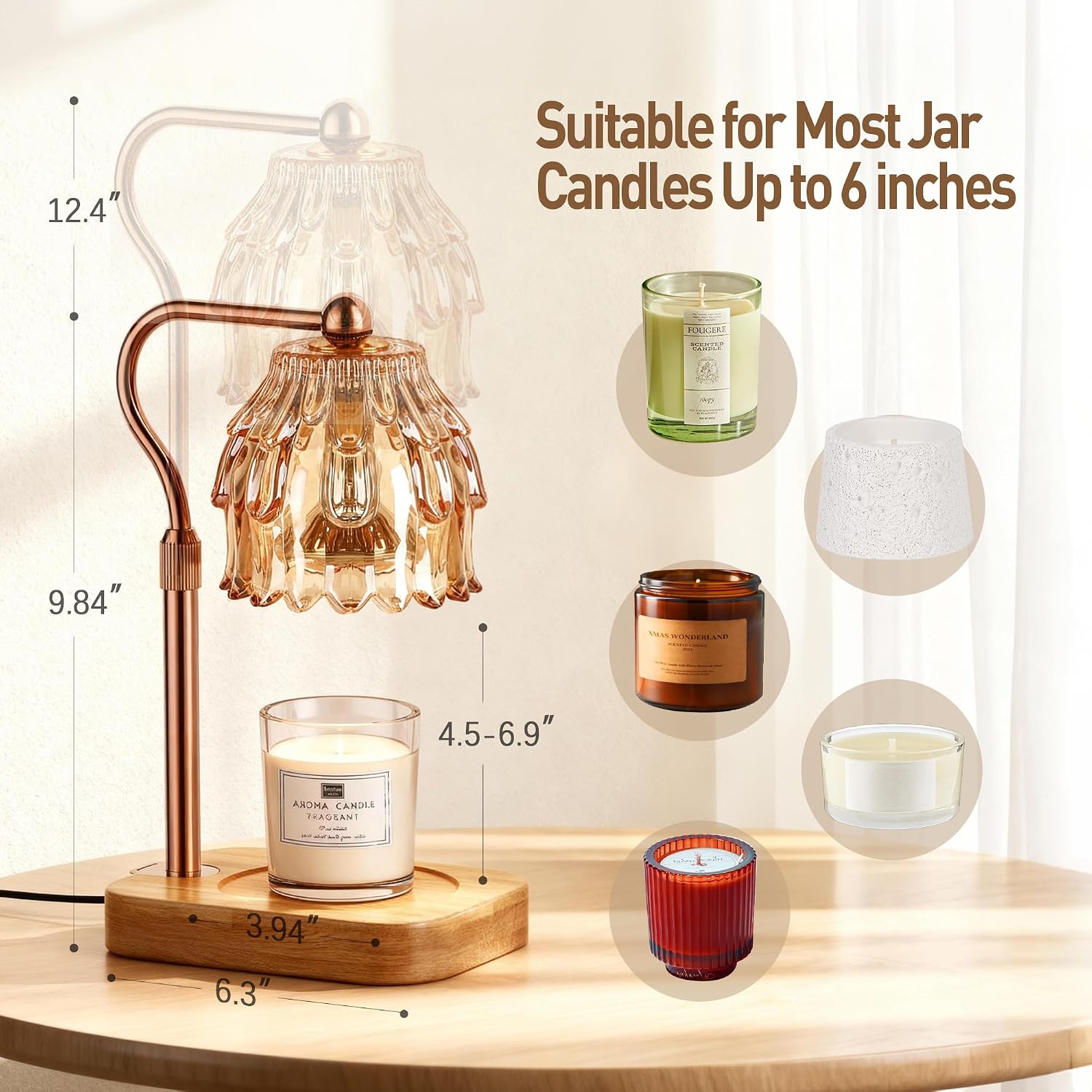 Rottogoon Amber Flower Candle Warmer Lamp — photo 2 of 18