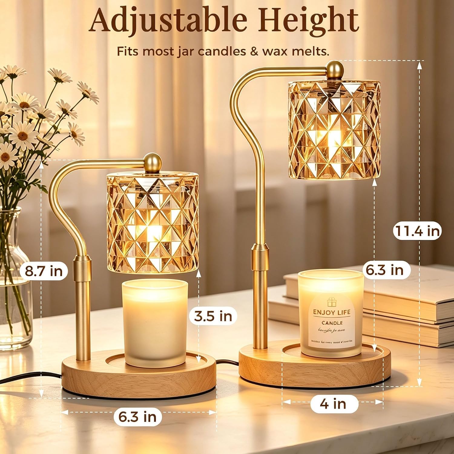 TEMZICK Crystal-Cut Candle Warmer Lamp — photo 2 of 12