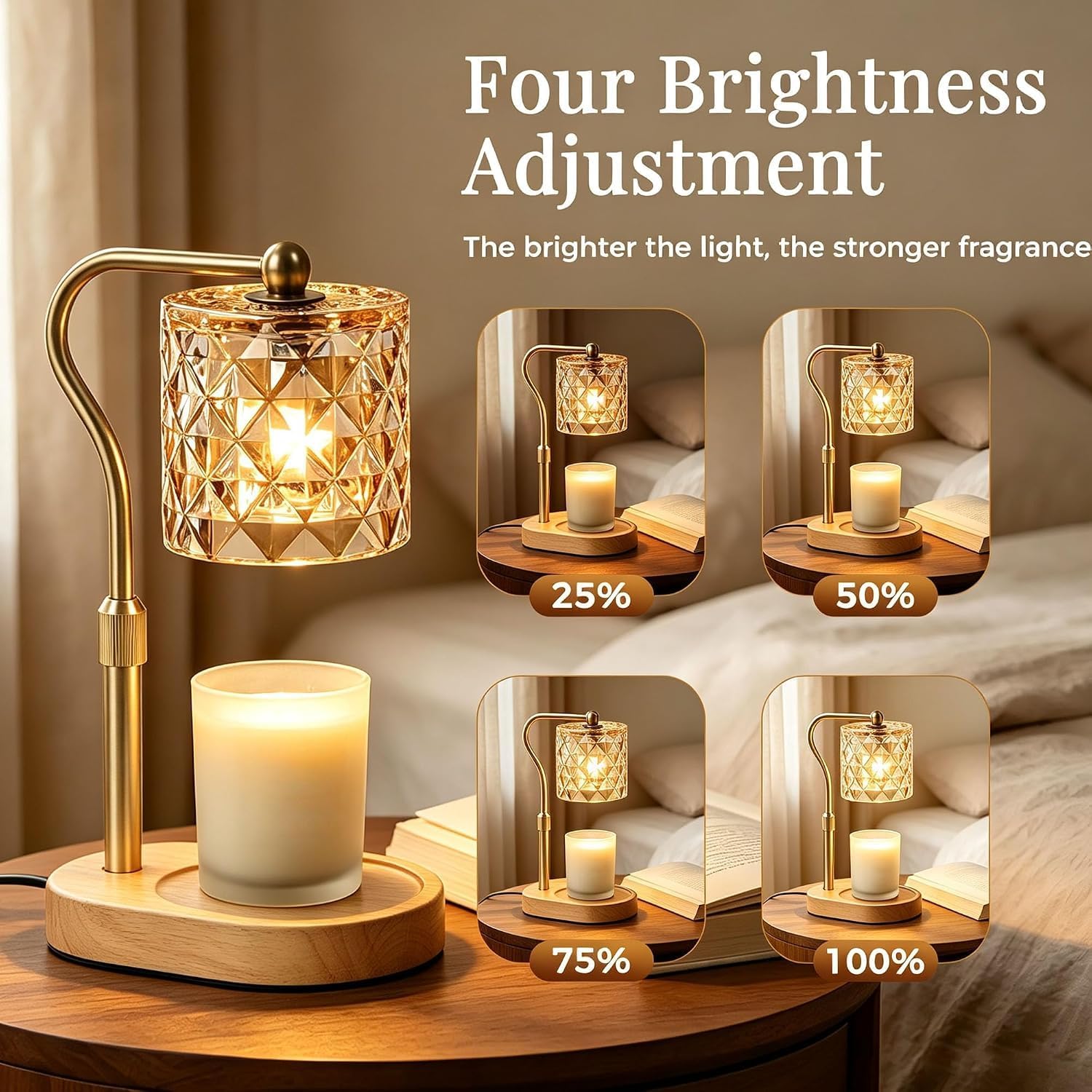 TEMZICK Crystal-Cut Candle Warmer Lamp — photo 3 of 12