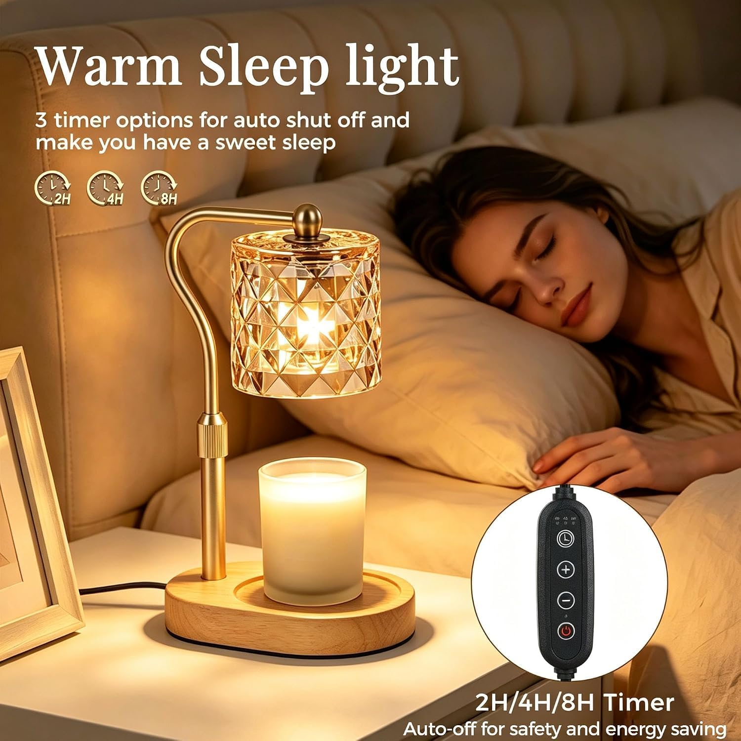 TEMZICK Crystal-Cut Candle Warmer Lamp — photo 4 of 12