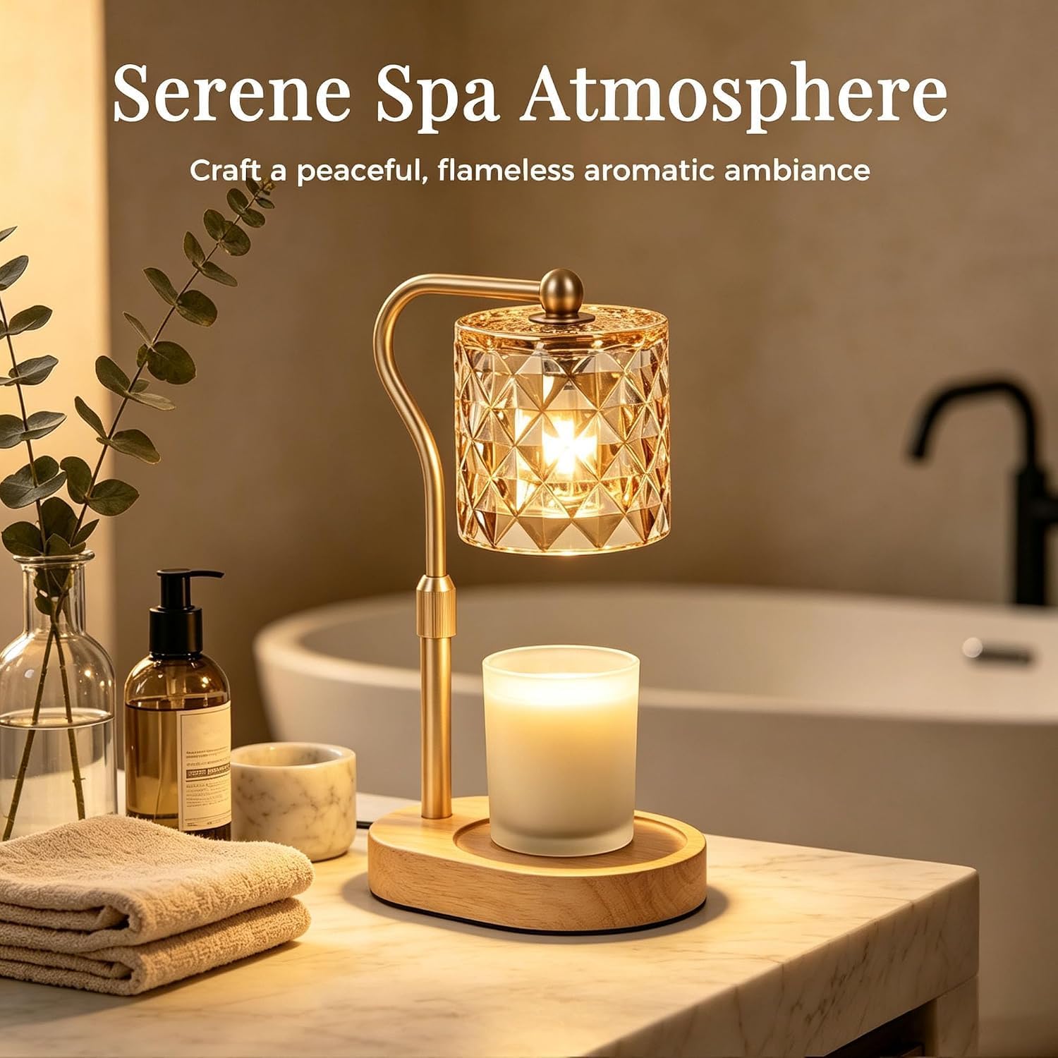 TEMZICK Crystal-Cut Candle Warmer Lamp — photo 5 of 12