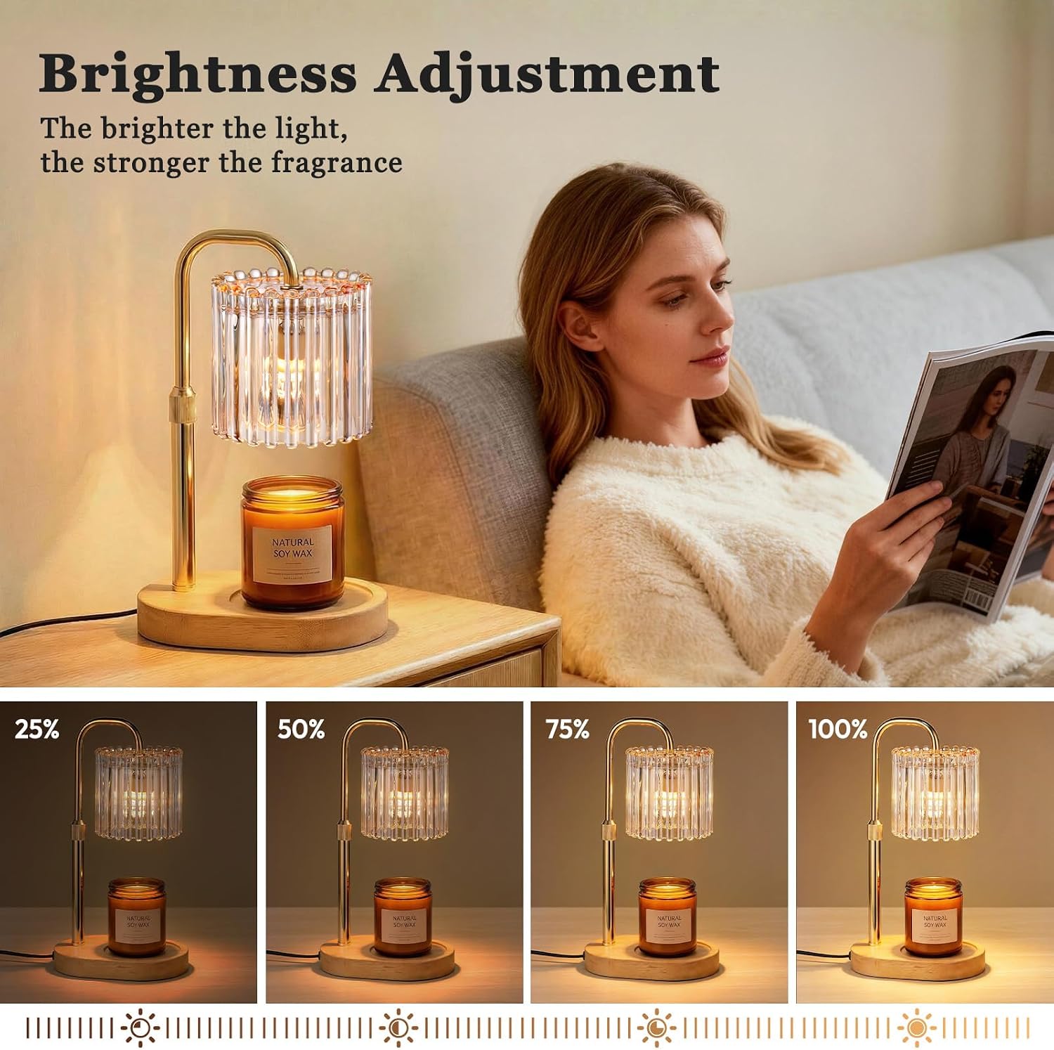 Tuocal Amber Candle Warmer Lamp — photo 3 of 18