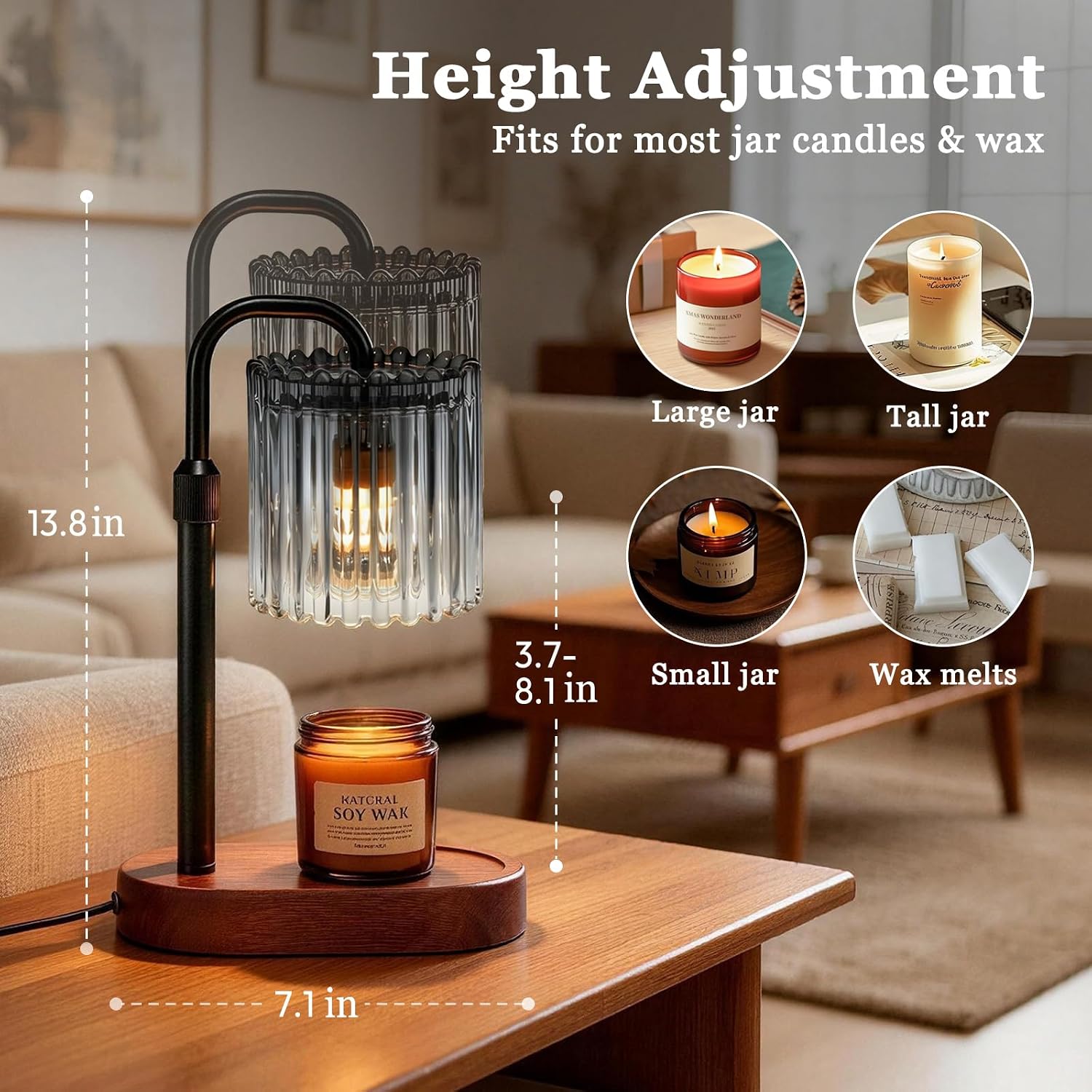 Tuocal Grey Candle Warmer Lamp — photo 2 of 18