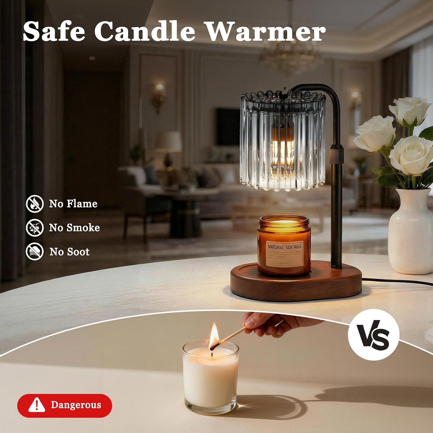 Tuocal Grey Candle Warmer Lamp — photo 4 of 18