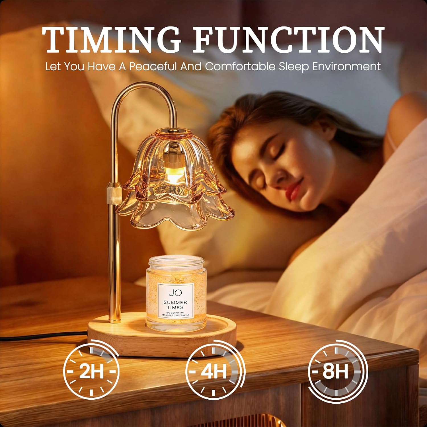 Tuocal Red Flower Candle Warmer Lamp — photo 3 of 18