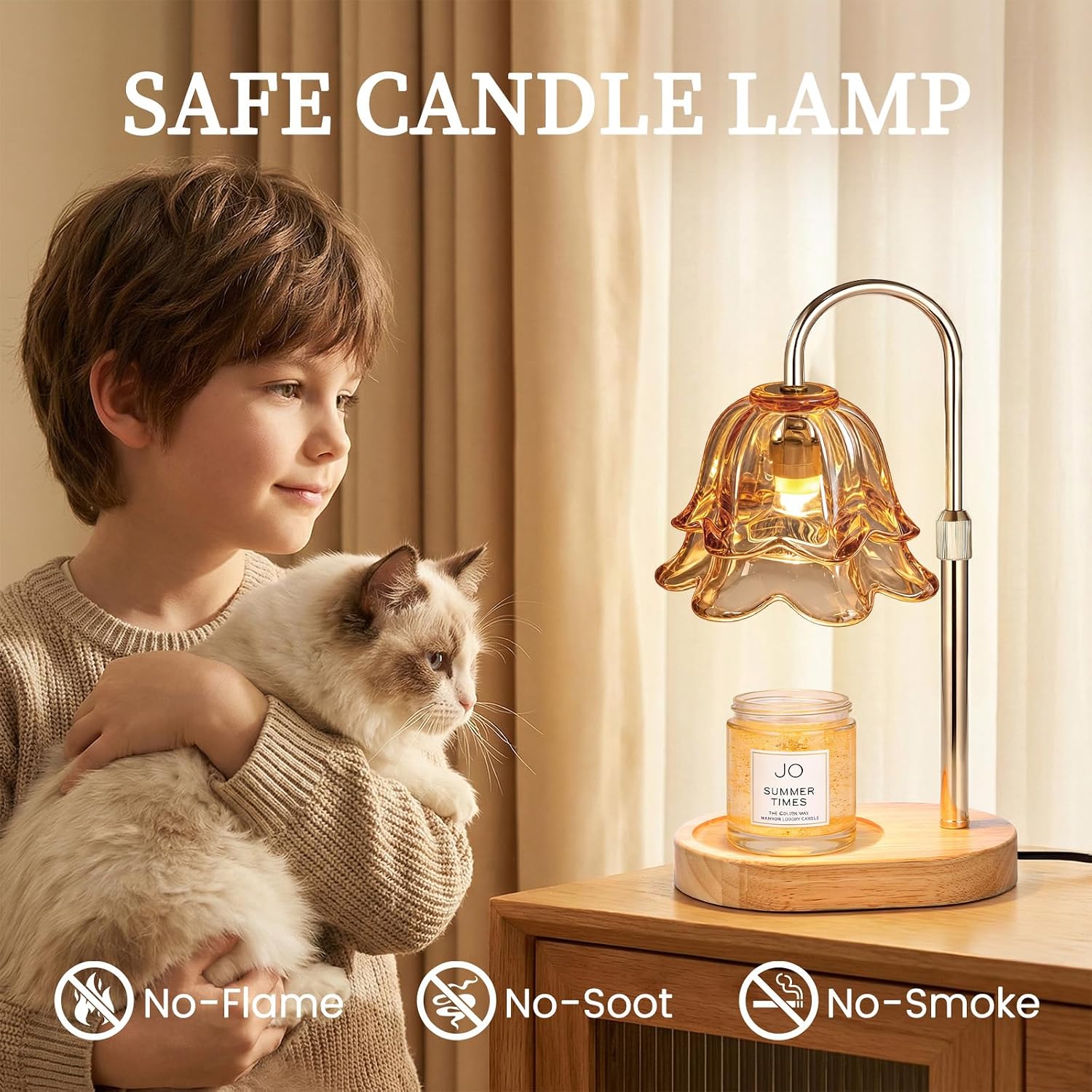 Tuocal Red Flower Candle Warmer Lamp — photo 5 of 18